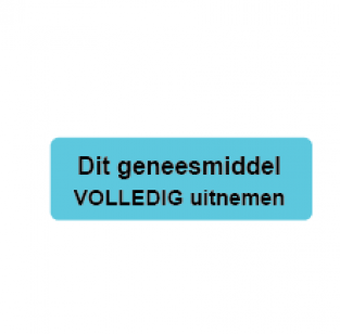 Dit geneesmiddel volledig uitnemen - 30 x 10 mm