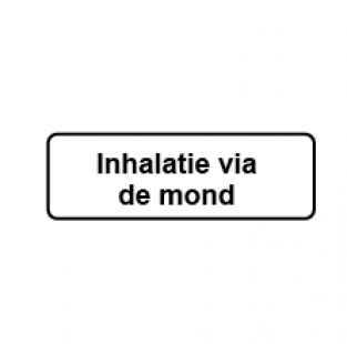 Inhalatie via de mond