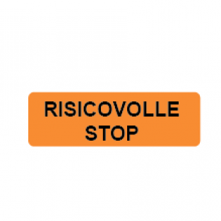 Risicovolle stop - 30x10mm