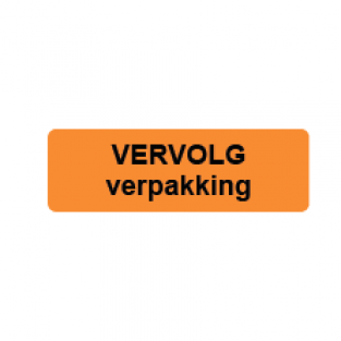 Vervolg verpakking