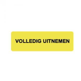 Volledig uitnemen