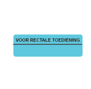 Voor rectale toediening