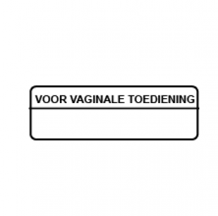 Voor vaginale toediening