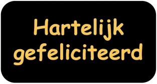 Hartelijk Gefeliciteerd