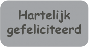 Hartelijk Gefeliciteerd