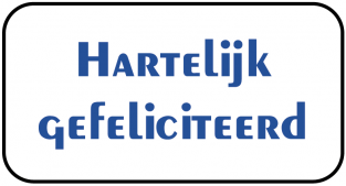 Hartelijk Gefeliciteerd