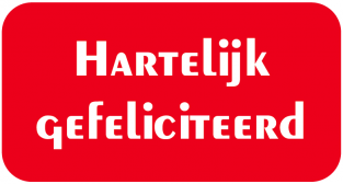 Hartelijk Gefeliciteerd