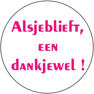 Alsjeblieft, een dankjewel!