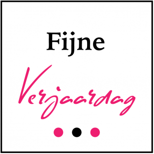 Fijne verjaardag!