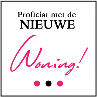 Proficiat met de nieuwe woning