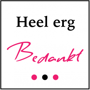 Heel erg bedankt!