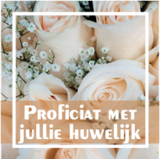 Proficiat met jullie huwelijk